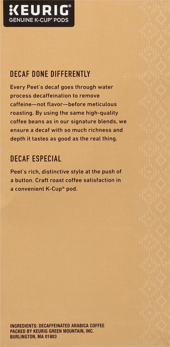 slide 8 of 9, Peet's Coffee Decaf Medium Roast Coffee 32 K-Cup Pods - 32 ct, 32 ct