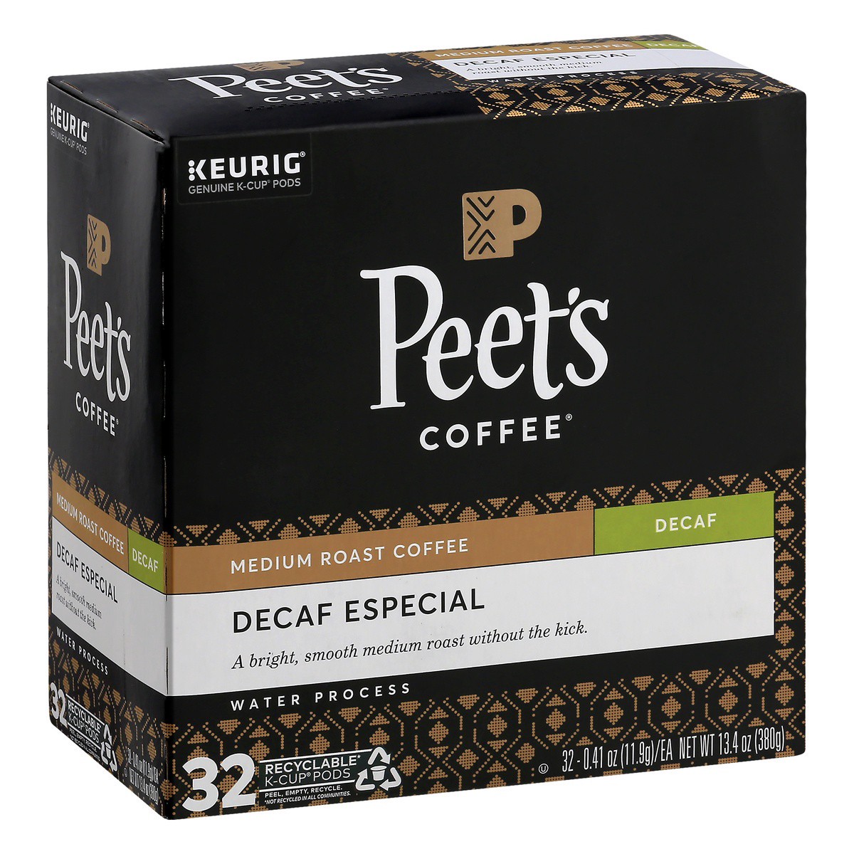 slide 1 of 9, Peet's Coffee Decaf Medium Roast Coffee 32 K-Cup Pods - 32 ct, 32 ct