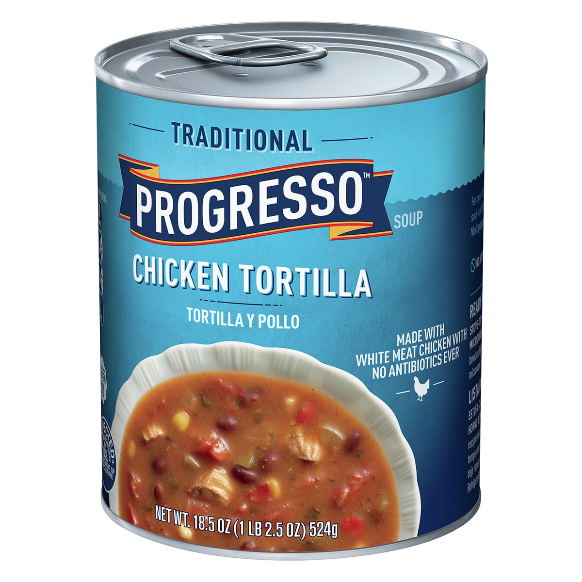 slide 5 of 9, Progresso Traditional, Chicken Tortilla Canned Soup, Gluten Free, 18.5 oz., 18.5 oz