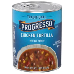 Progresso Traditional, Chicken Tortilla Canned Soup, Gluten Free, 18.5 oz.