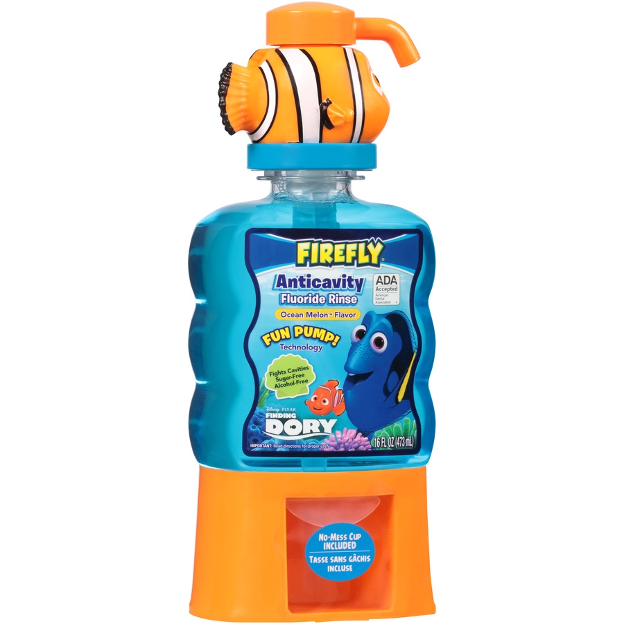 slide 2 of 6, Firefly Finding Dory Anticavity Fluoride Rinse, 16 oz