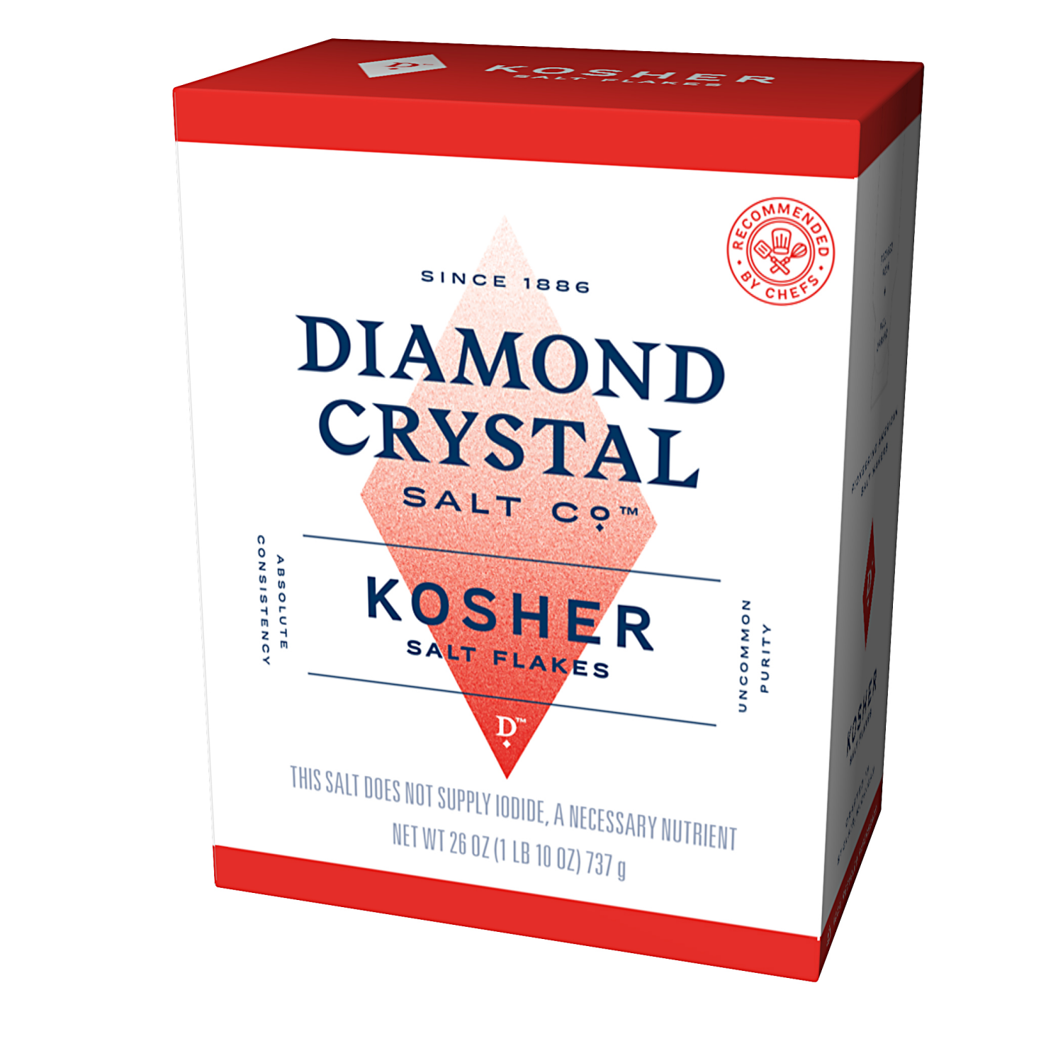 slide 1 of 4, Diamond Crystal Kosher Salt, 26 oz