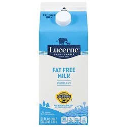 Lucerne Fat Free Milk - Half Gallon