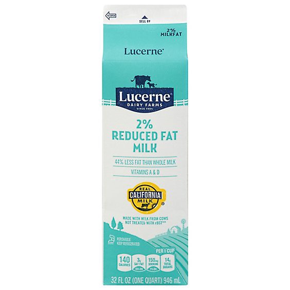 slide 1 of 1, Lucerne 2% Reduced Fat Milk, 32 fl oz