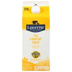 Lucerne Milk Lowfat 1% - Half Gallon