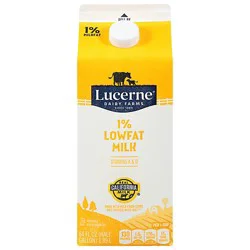 Lucerne Milk Lowfat 1% - Half Gallon