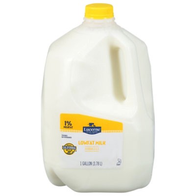 slide 1 of 1, Lucerne Milk Lowfat 1% Milkfat 1 Gallon - 128 Fl. Oz., 1 gal