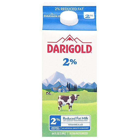 slide 1 of 13, Darigold Milk Reduced Fat 2% - Half Gallon, 1 ct
