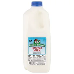 Pride Of The Farm Milk Lowfat 1% - Half Gallon