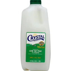 Crystal Milk Lowfat 1% - Half Gallon