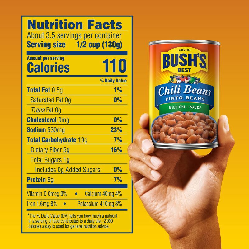 slide 2 of 8, Bush's Pinto Beans in Mild Chili Sauce - 16oz, 16 oz