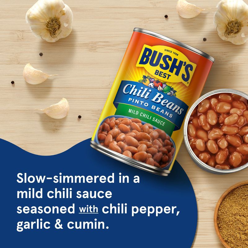 slide 3 of 8, Bush's Pinto Beans in Mild Chili Sauce - 16oz, 16 oz