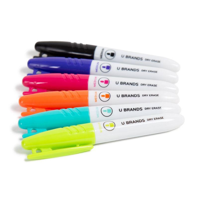 slide 3 of 6, U Brands 6ct Mini Dry Erase Markers Fashion Colors, 6 ct