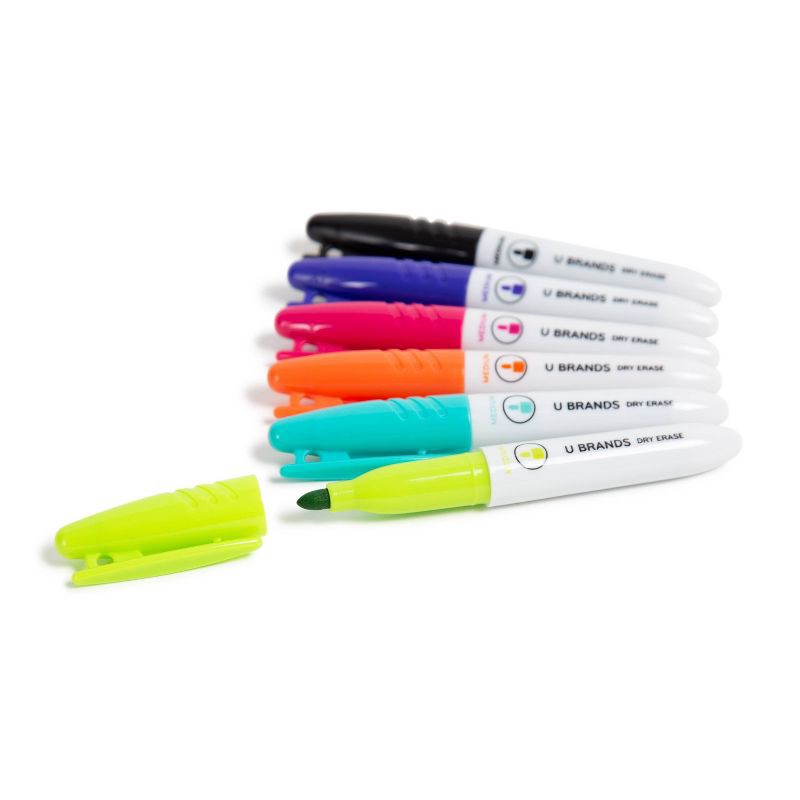 slide 2 of 6, U Brands 6ct Mini Dry Erase Markers Fashion Colors, 6 ct
