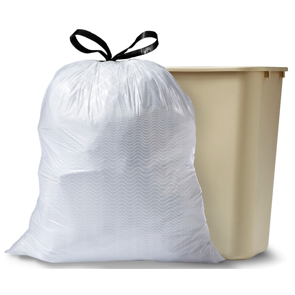 slide 3 of 8, Glad OdorShield Tall Kitchen Drawstring Trash Bags - French Vanilla Scent, 50 ct; 13 gal