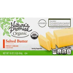 Nature's Promise Organic Sweet Cream Salted Butter Sticks - 4 ct