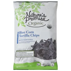 Nature's Promise Organic Restaurant Style Blue Corn Tortilla Chips