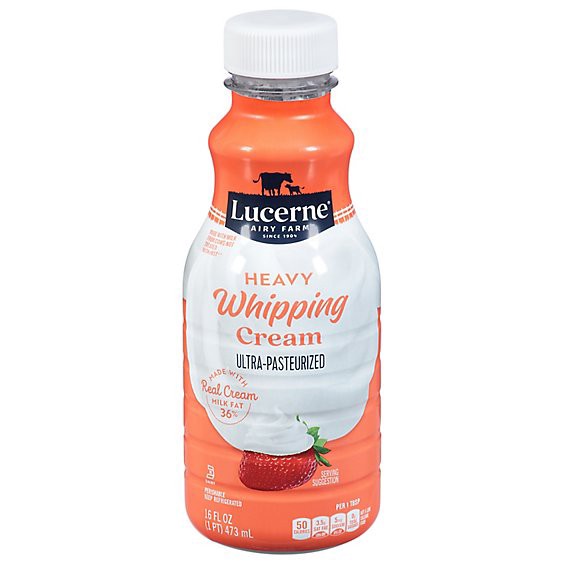 slide 1 of 1, Lucerne Heavy Whipping Cream - 16 Fl. Oz. (Packaging May Vary), 16 fl oz