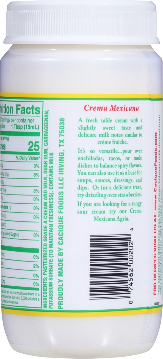 slide 8 of 13, Cacique Mexicana Crema Table Cream - 15 Fl. Oz., 15 fl oz