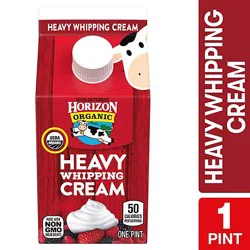 Horizon Organic Heavy Whipping Cream Carton - 1 Pint
