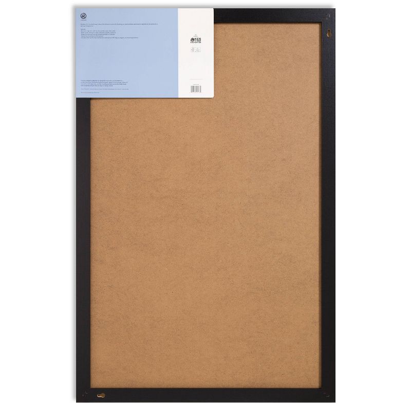 slide 3 of 5, U Brands 23"x35" Magnetic Dry Erase Board Black Wood Frame with Marker, 1 ct