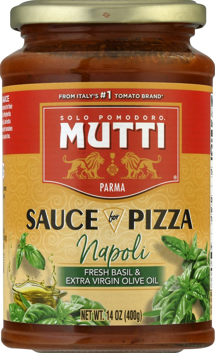 slide 8 of 13, Mutti Sauce for Pizza Napol Fresh Basil & Extra Virgin Olive Oil - 14 Oz, 14 oz