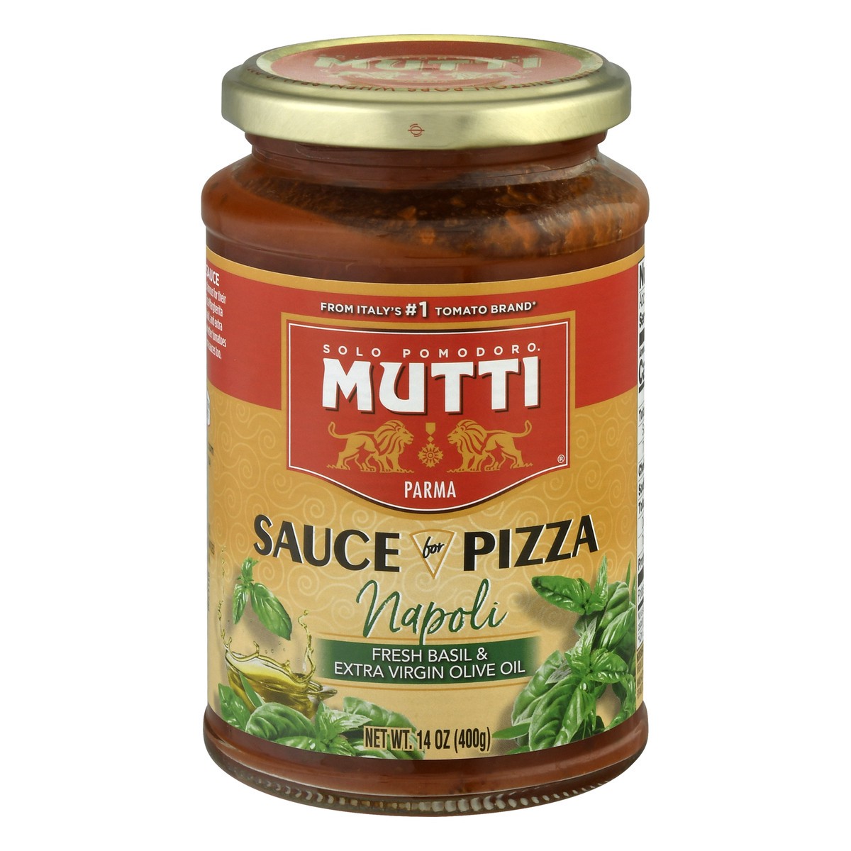 slide 4 of 13, Mutti Sauce for Pizza Napol Fresh Basil & Extra Virgin Olive Oil - 14 Oz, 14 oz