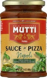 Mutti Sauce for Pizza Napol Fresh Basil & Extra Virgin Olive Oil- 14 oz