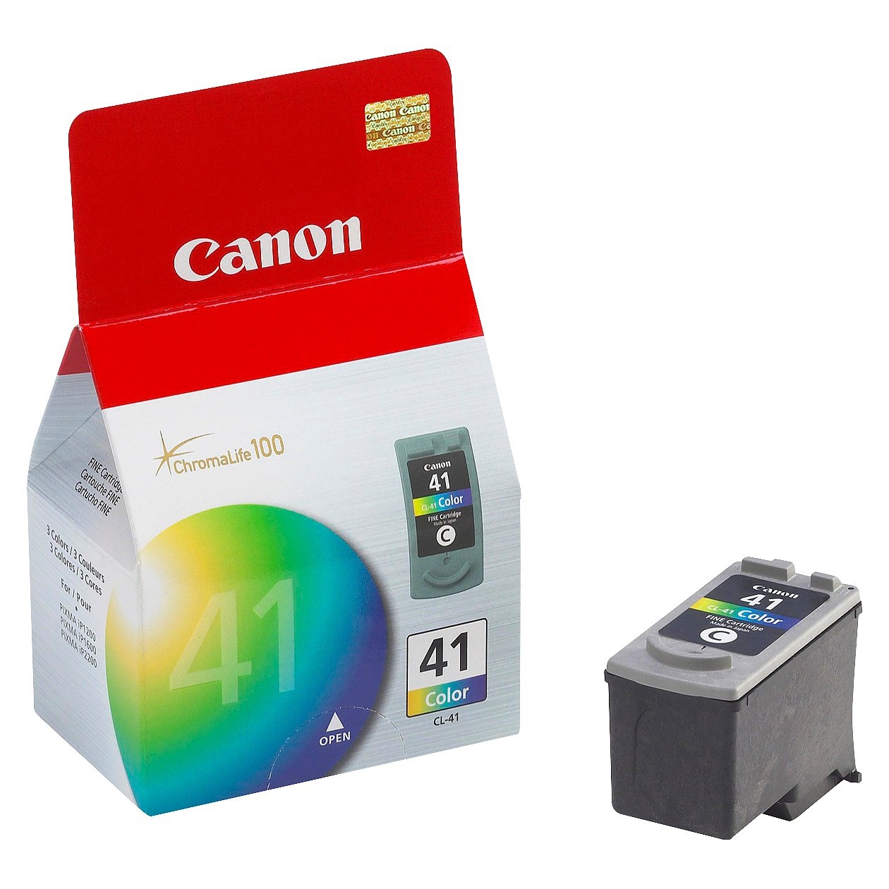 slide 1 of 3, Canon PG-41 Single Ink Cartridge - Tri-color (0617B015), 1 ct