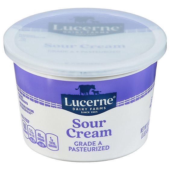 slide 1 of 1, Lucerne Sour Cream - 16 Oz, 16 oz