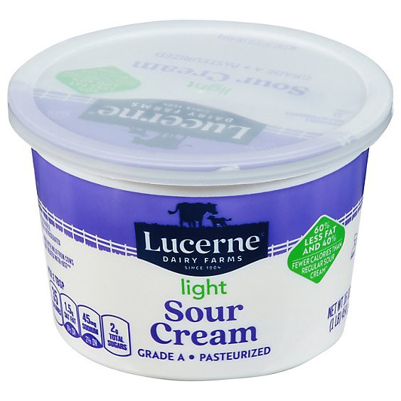 slide 1 of 1, Lucerne Sour Cream Light - 16 Oz, 16 oz