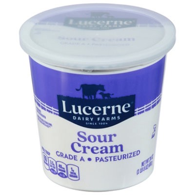 slide 1 of 1, Lucerne Sour Cream - 24 Oz, 24 oz