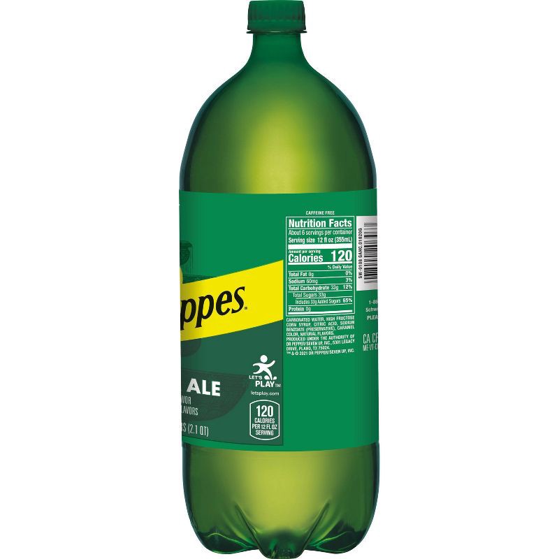 slide 2 of 5, Schweppes Ginger Ale Soda - 2 L Bottle, 2 liter