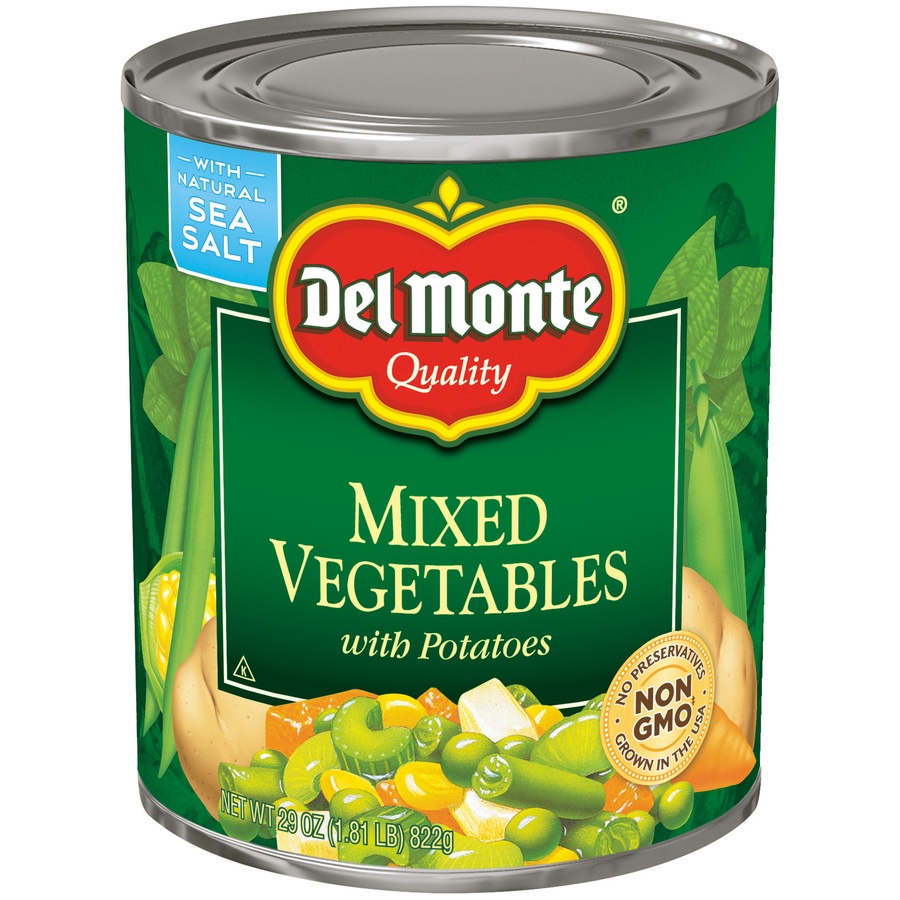 slide 1 of 1, Del Monte Mixed Vegetables with Potatoes, 29 oz