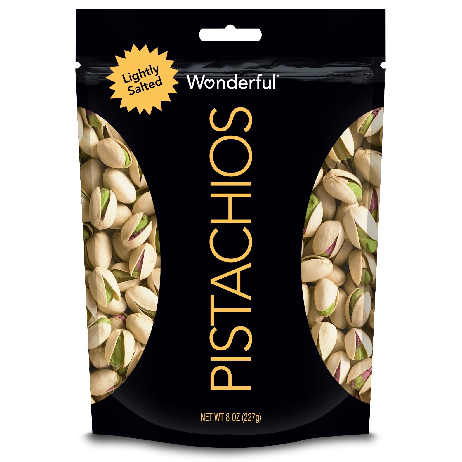 slide 1 of 1, Wonderful Pistachios, Roasted and Lightly Salted, 8 oz