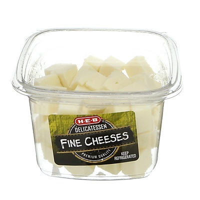 slide 1 of 1, H-E-B Plain Havarti Fine Cheese Cubes, per lb