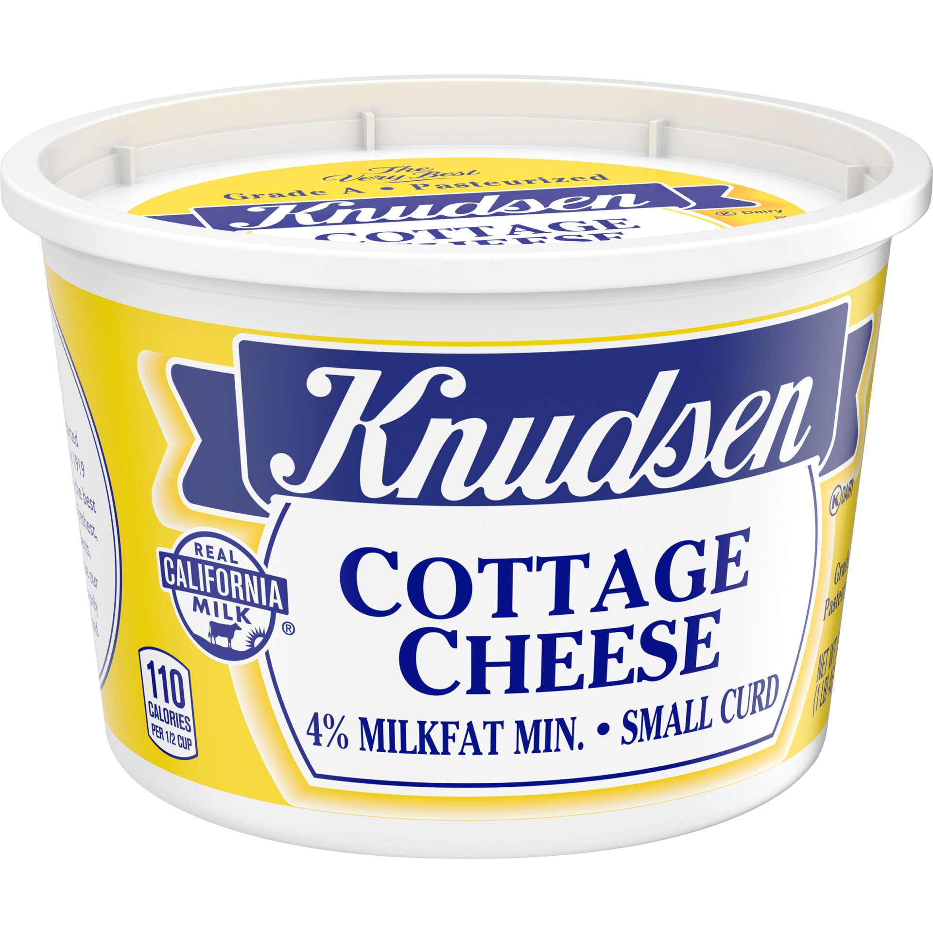 slide 6 of 10, Knudsen Small Curd Cottage Cheese with 4% Milkfat, 16 oz Tub, 