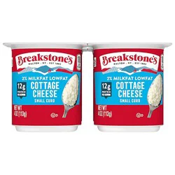Breakstones Cottage Cheese Snack Size Small Curd Lowfat 2% - 4-4 Oz