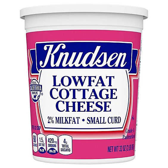 slide 1 of 3, Knudsen Cottage Cheese Reduced Fat 2% Milk Fat - 32 Oz, 32 oz