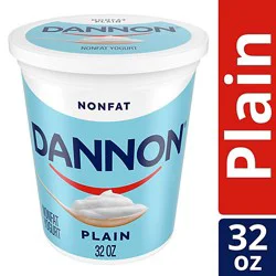 Dannon Nonfat Plain Yogurt - 32 Oz