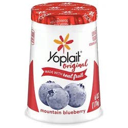 Yoplait Original Yogurt Low Fat Mountain Blueberry - 6 Oz