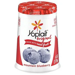 Yoplait Original Yogurt Low Fat Mountain Blueberry - 6 Oz