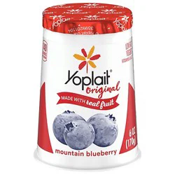 Yoplait Original Yogurt Low Fat Mountain Blueberry - 6 Oz