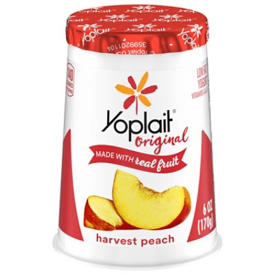 slide 1 of 14, Yoplait Original Yogurt Low Fat Harvest Peach - 6 Oz, 6 oz