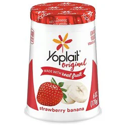 Yoplait Original Yogurt Strawberry Banana - 6 Oz