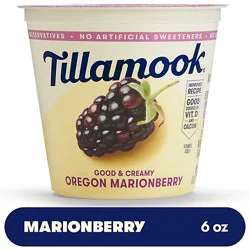 Tillamook Good & Creamy Oregon Marionberry Low-Fat Yogurt - 6 Oz