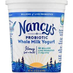 Nancys Yogurt Honey Plain - 32 Oz