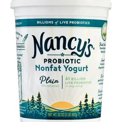Nancys Yogurt Fat Free Plain - 32 Oz