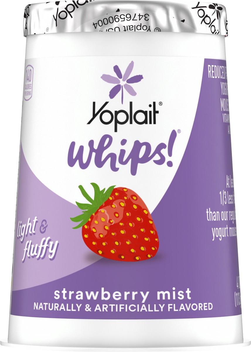 slide 2 of 14, Yoplait Whips! Yogurt Mousse Low Fat Strawberry Mist - 4 Oz, 4 oz