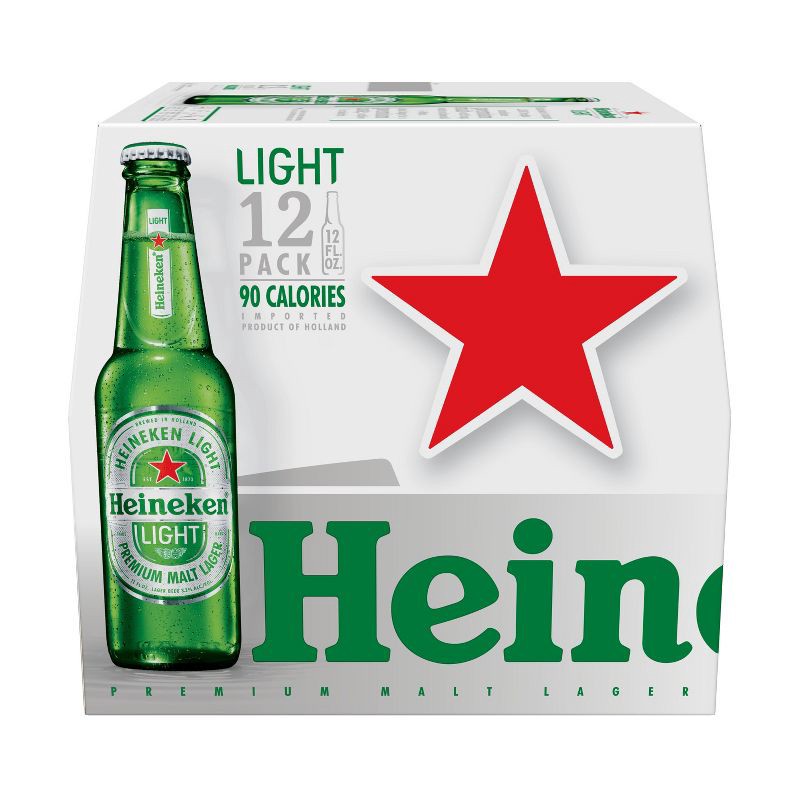 slide 4 of 4, Heineken Light Lager Beer - 12pk/12 fl oz Bottles, 12 ct; 12 fl oz